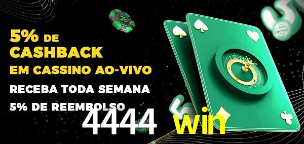 Promoções do cassino ao Vivo 4444 win